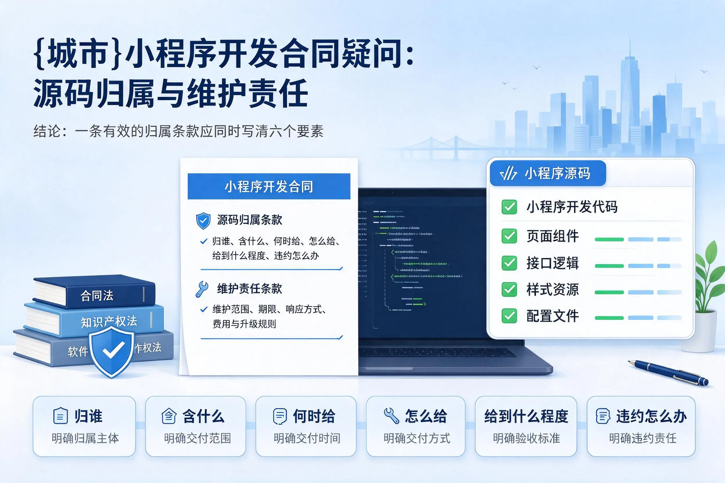 郴州小程序开发合同疑问:源码归属与维护责任