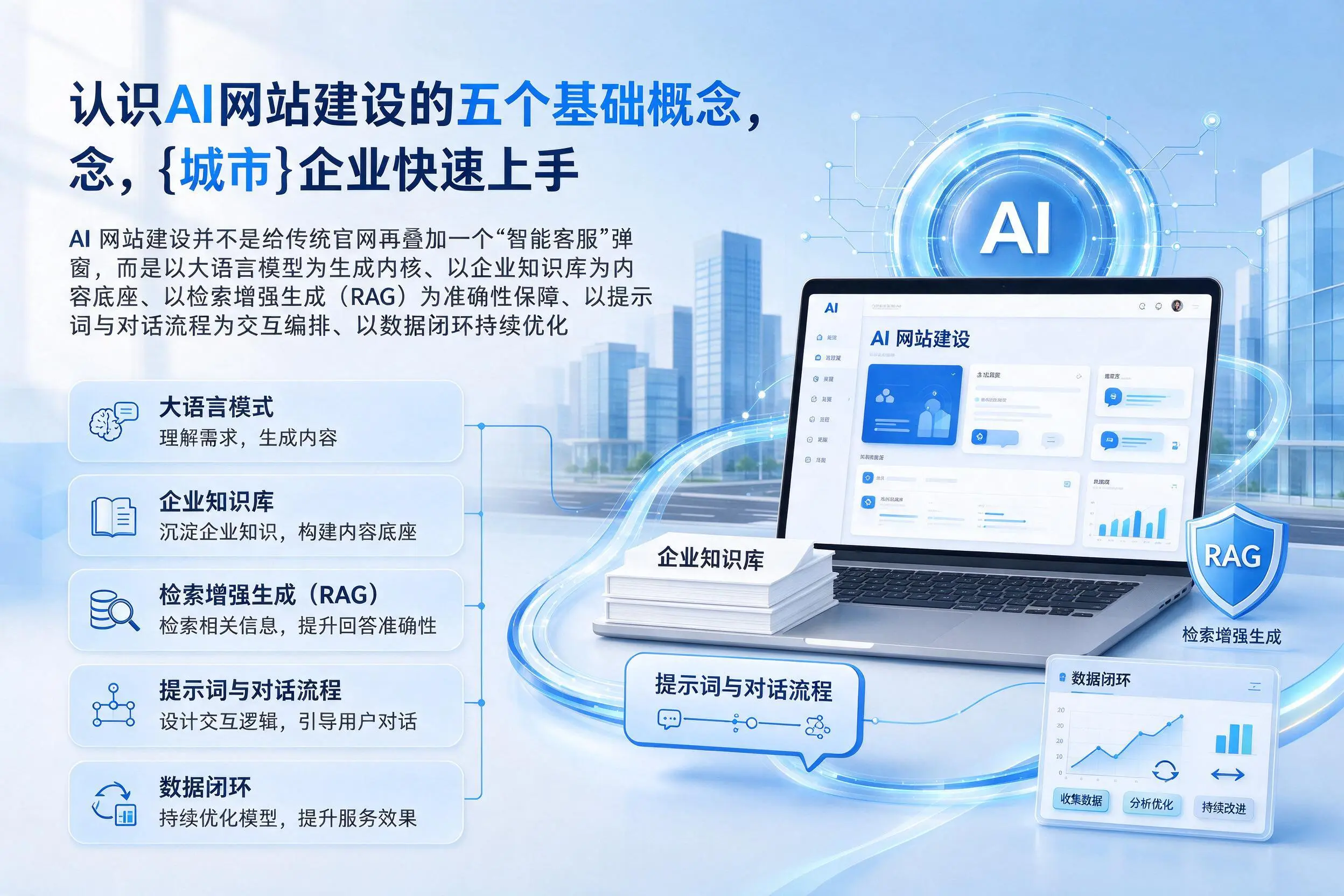 认识AI网站建设的五个基础概念，郴州企业快速上手