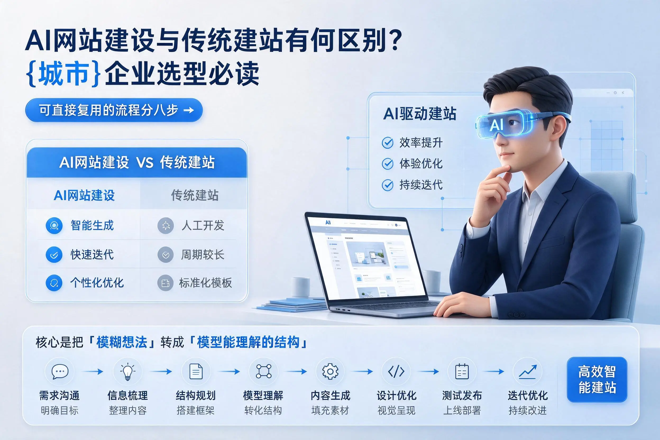 AI网站建设与传统建站有何区别？郴州企业选型必读