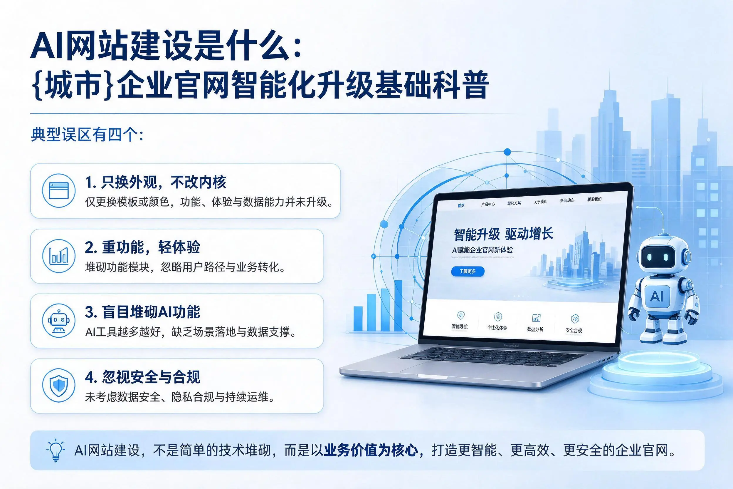 AI网站建设是什么：郴州企业官网智能化升级基础科普