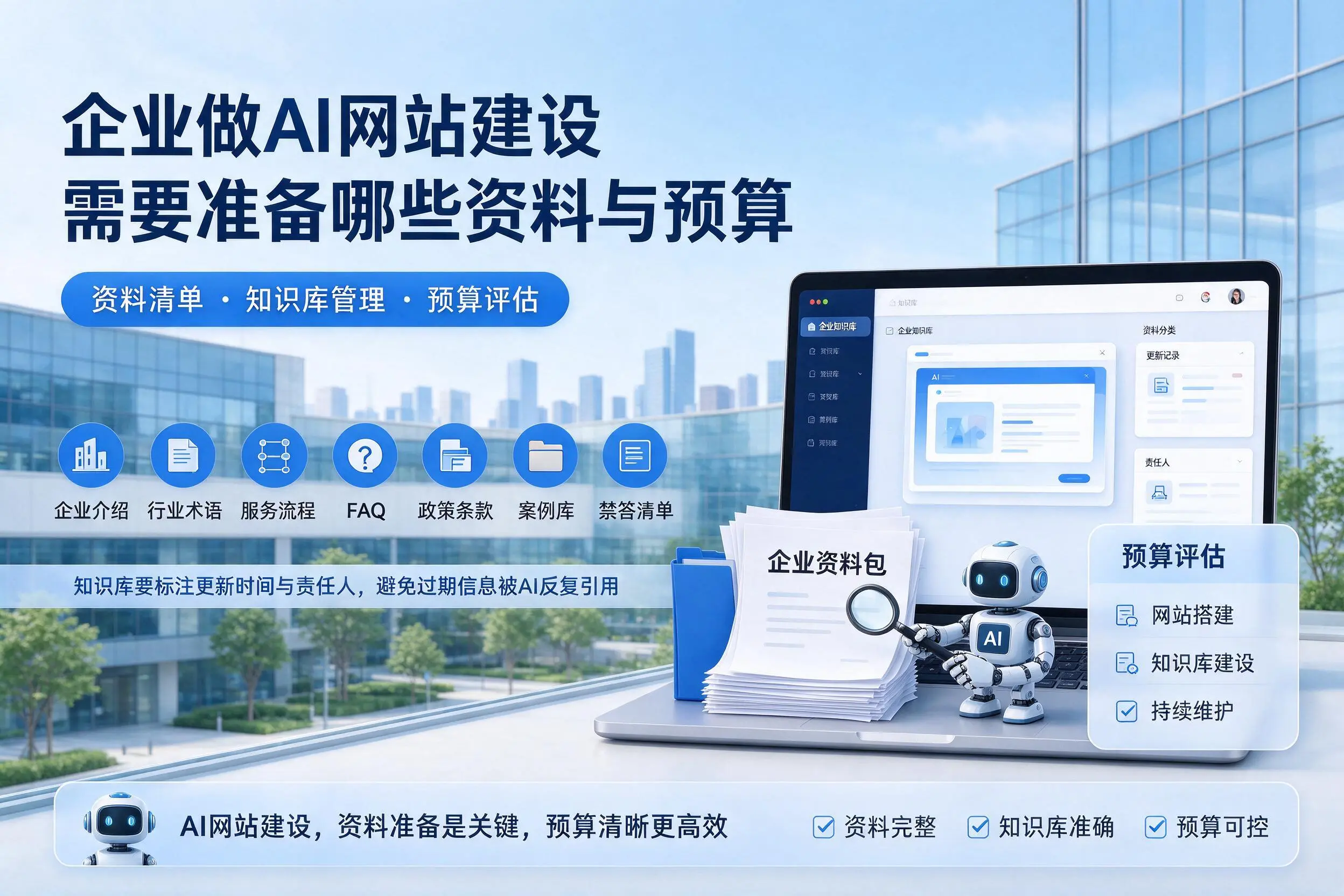 郴州企业做AI网站建设需要准备哪些资料与预算