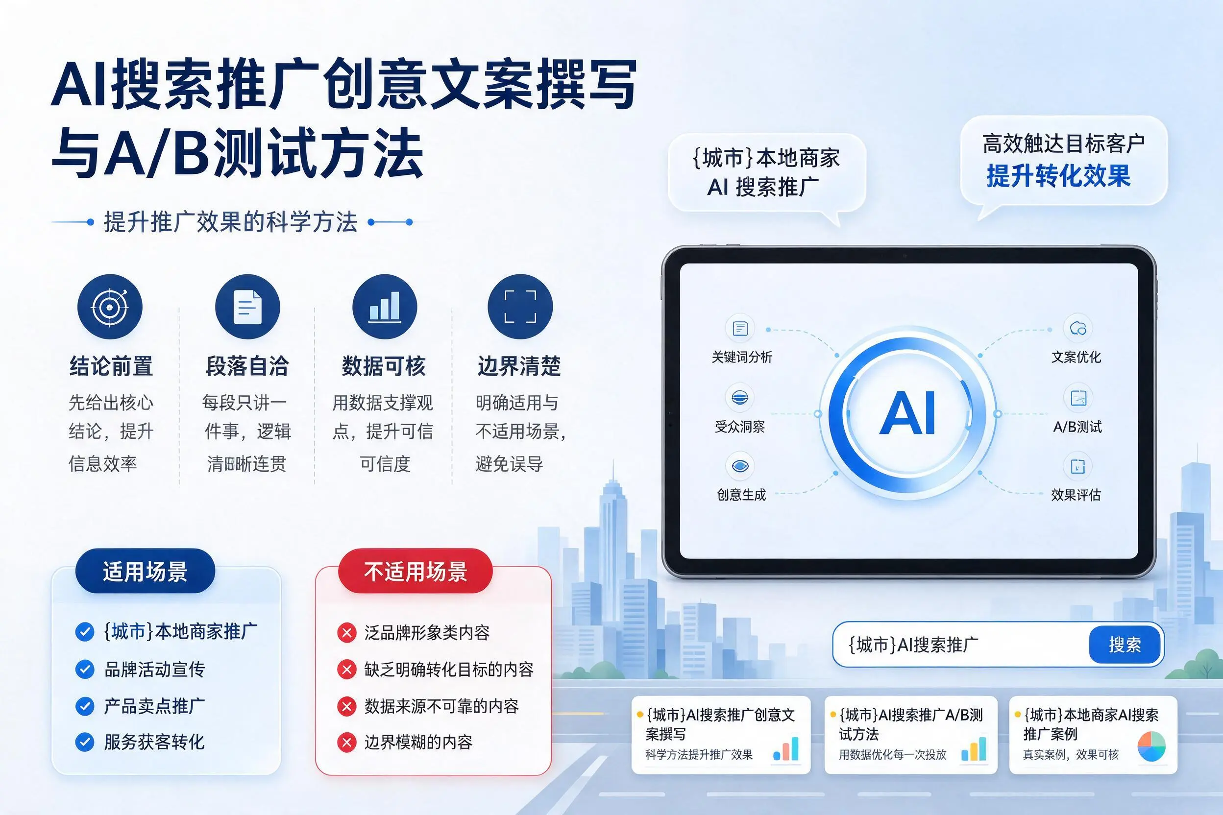 郴州AI搜索推广创意文案撰写与A/B测试方法